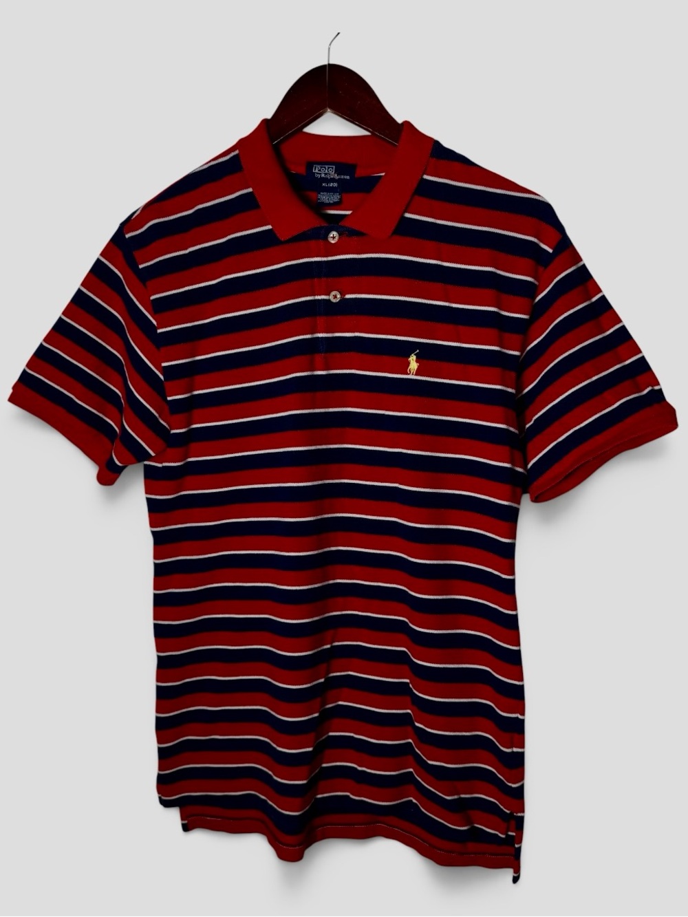 Polo by Ralph Lauren Boys Navy & White Striped Polo Shirt Size XL (20)
